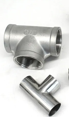 OEM 10mm স্টেইনলেস স্টীল পাইপ টি WP321 গ্রেড
