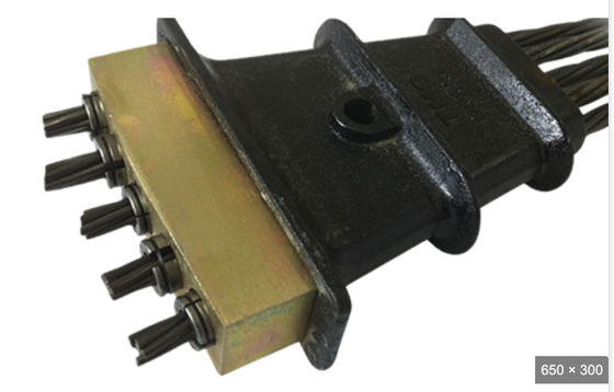 3s-5s Monostrand জ্যাক এবং পাম্প 15.24mm পোস্ট টেনশন জন্য ঢালাই লোহা নোঙ্গর