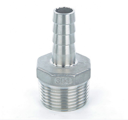 বিজোড় পুরুষ থ্রেডেড সকেট স্টেইনলেস স্টীল হাইড্রোলিক পায়ের পাতার মোজাবিশেষ সংযোগকারী স্তনবৃন্ত