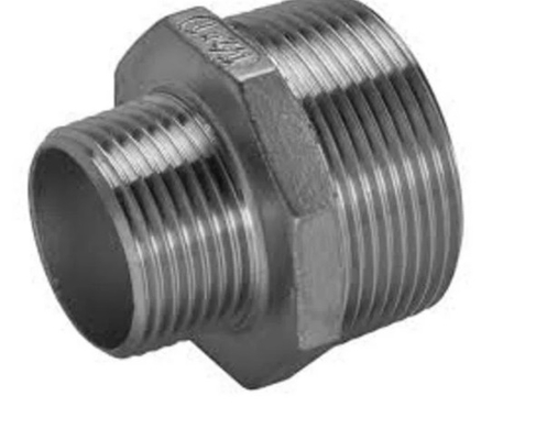 304 316L থ্রেডেড স্টেইনলেস স্টীল পাইপ ফিটিং পুরুষ হেক্স নিপল রিডুসার